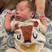 relaxed and full baby after nursing