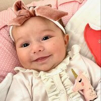 Happy Breastfed Baby